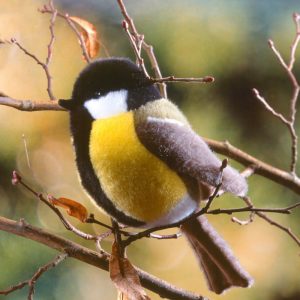 PELUCHE MESANGE CHARBONNIERE