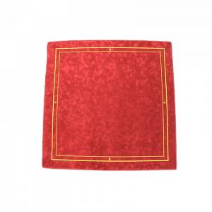 Tapis de bridge suédine galonné 75 x 75 cm Bordeaux