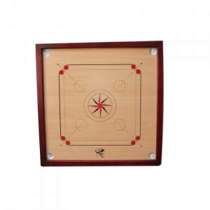 Carrom coins carrés teinte acajou
