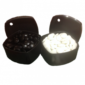 PIERRES DE GO BLANC/NOIR 160