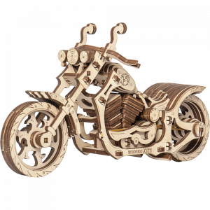 Maquette en bois Moto Cruiser