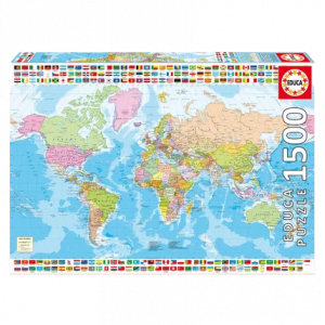 PUZZLE 1500 PCES LE MONDE POLITIQUE COUL