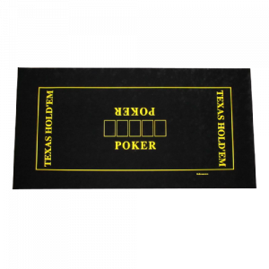 TAPIS POKER SUEDINE 120 X 70 NOIR CPROD