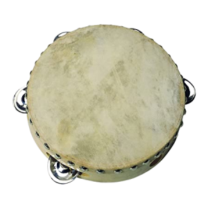 INSTRUMENT TAMBOURIN AVEC CLOCHETTE GM