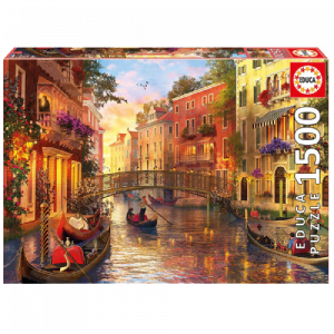 PUZZLE 1500 PCS COUCHER DE SOLEIL VENISE