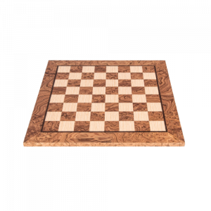 PLATEAU ECHECS C50 LOUPE DE NOYER/CHENE