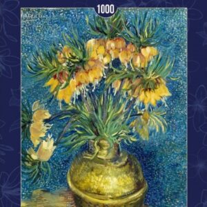 PUZZLE 1000 PCES FRITILLAIRES IMPERIALES DANS UN VASE EN CUIVRE VVG