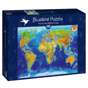 PUZZLE 1000 PCES CARTE DU MONDE GEOPOLITIQUE