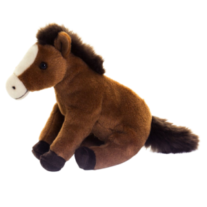 PELUCHE CHEVAL BRUN ASSIS