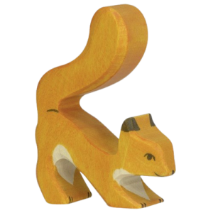 ANIMAUX BOIS ECUREUIL ORANGE