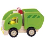 VEHICULE BOIS CAMION POUBELLE COULEUR