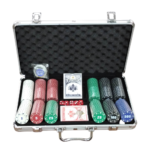 MALLETTE 300 JETONS CARRE D AS 11.5 GR