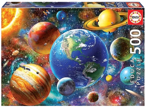 PUZZLE 500 PCES SYSTEME SOLAIRE