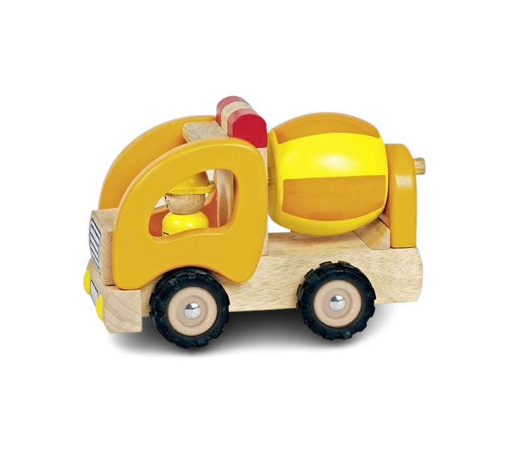 VEHICULE BOIS CAMION POUBELLE COULEUR