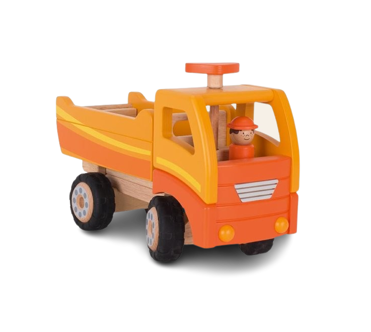 VEHICULE BOIS CAMION BENNE COULEUR