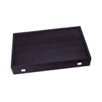 Backgammon teinte Wengé grand modèle avec rangements