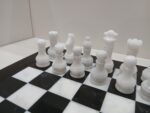ENSEMBLE ECHECS MARBRE NOIR ET BLANC – Image 4