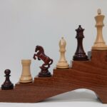 PIECES D'ECHECS ALEXANDER 112MM BOIS DE ROSE CHEVAL