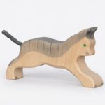 Animal en bois Chat marchant en bois