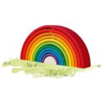 Jeu de construction forme et couleur de l'arc en ciel