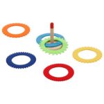 Jeu de lancer avec 6 anneaux en feutrine