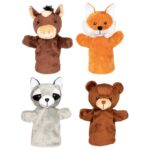 Marionnette animaux Renard Ours Raton Cheval