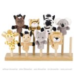 Marionnettes à doigt animaux de la savane