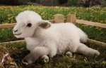Peluche Agneau Blanc 30cm – Image 2