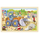 Puzzle en bois 24 pièces sur le Chantier