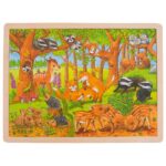 Puzzle en bois 48 pièces Bébés animaux de la Forêt