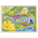 Puzzle en bois 48 pièces Les Dinosaures