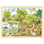 Puzzle en bois 96 pièces Découverte de la Nature