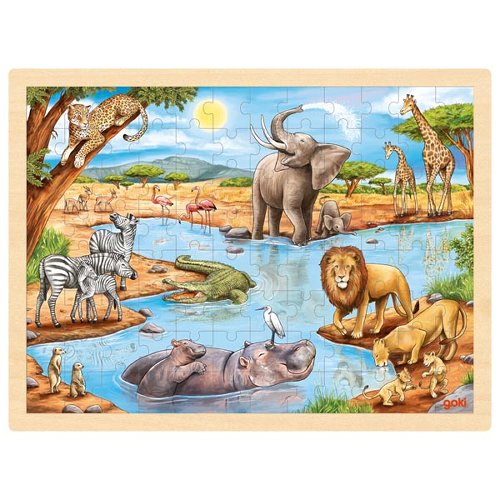puzzle-en-bois-96-pieces-les-animaux-de-la-savane-1 Puzzle en bois 96 pièces Les Animaux de la Savane – Image 1
