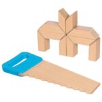 Scie avec blocs de construction