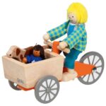 Vélo Cargo avec 2 poupées