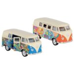 Voiture bus Volkswagen décoré 1963 en métal