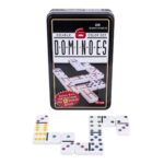 Domino Double 6 avec Boîte en métal