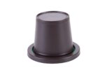 Gobelet en simili cuir avec couvercle