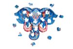 Puzzle Bois Tête Eléphant 124 pièces – Image 3