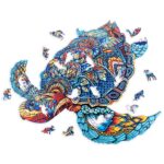 Puzzle bois tortue 128 pièces – Image 4