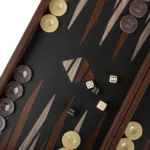 Backgammon en Bois Teinté au Design Minimaliste – Image 3