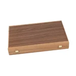 Backgammon Marqueté en Noyer et Intérieur Bleu – Image 2