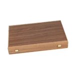 Backgammon Marqueté en Noyer et Intérieur Vert Petit Modèle – Image 2