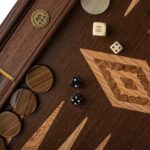 Backgammon Marqueté en Wengé et Loupe de Noyer – Image 2