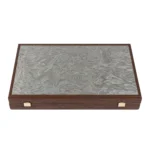 Backgammon Marqueté Loupe de Noyer, Wengé et Chêne – Image 2