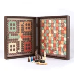 Coffret 5 Jeux Style Classique Brun – Image 2