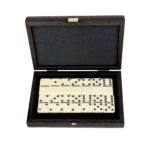 Coffret de Dominos en Bois Noir